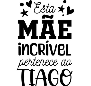 T-shirt  mães e filhas pertence a - TenStickers