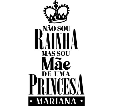 T-shirt  mães e filhas princesa - TenStickers