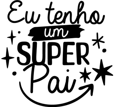 T-shirt pais e filhos super pai - TenStickers