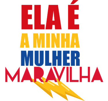 T-shirt namorados super homem mulher maravilha - TenStickers