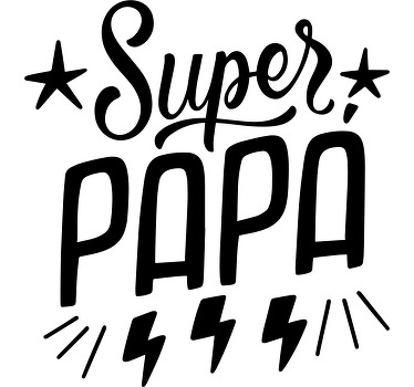 T-shirt fête des pères Super Papa - TenStickers