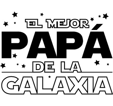Sudadera día del padre mejor papá de la galaxia - TenVinilo