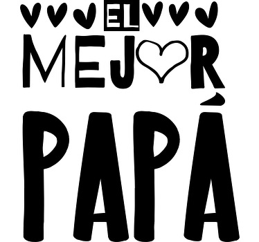 Sudadera texto el mejor padre - TenVinilo