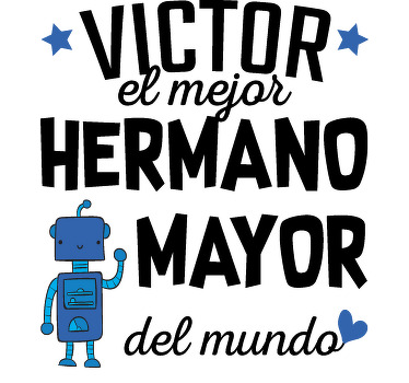 Camisetas con nombre mejor hermano del mundo - TenVinilo