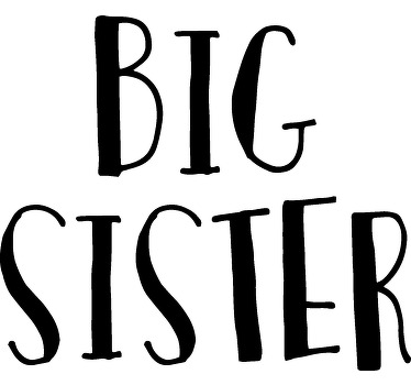 big and little sister t shirt for boy - TenStickers