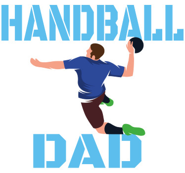 handball dad custom t-shirt - TenStickers