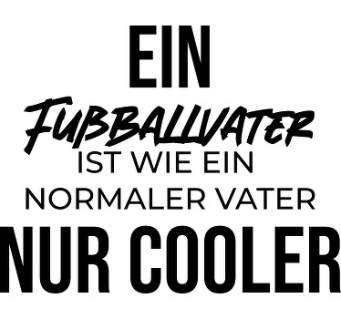 Original T Shirt Fußballvater - TenStickers