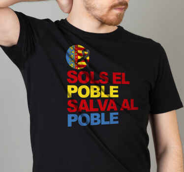 Camiseta sols el poble salva el poble - TenVinilo