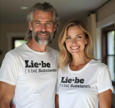 Pärchen T Shirts Liebe - TenStickers