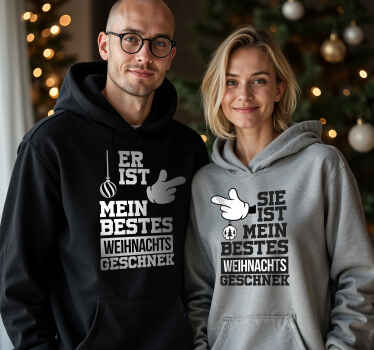 Pärchen T Shirts bestes weihnachtsgeschenk - TenStickers