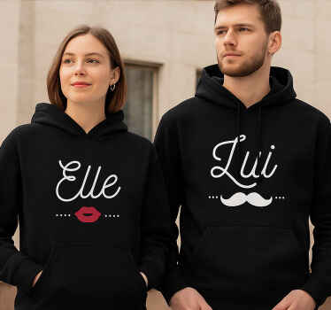 Sweat elle et lui conçoivent - TenStickers