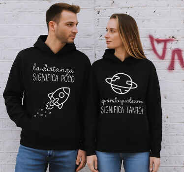 Felpa la distanza significa poco - TenStickers