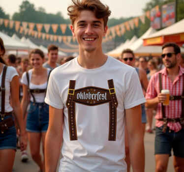Original T Shirt im lederhosen - TenStickers