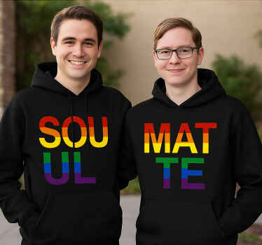 Párové trička pro lgbt duše spřízněné - TenStickers