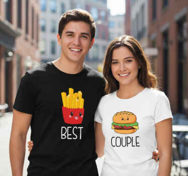 Maglietta fidanzati miglior coppia - TenStickers