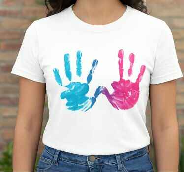 To håndaftryk original t-shirt - TenStickers