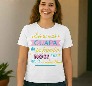 Camiseta la más hermosa - TenVinilo