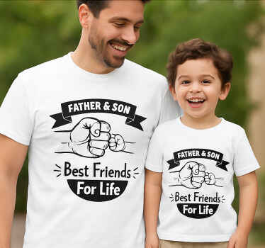 Maglietta padre e figlio pugno di padre - TenStickers