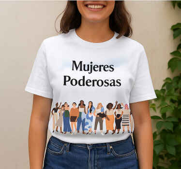 Camiseta de mujeres al poder unión sin fronteras - TenVinilo