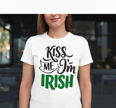 Kiss me i'm irish shirt cheeky st. patrick's day shirt - TenStickers
