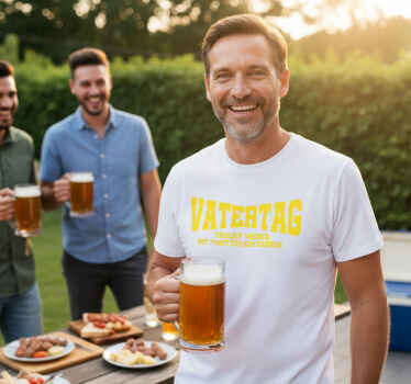 Vatertag t shirt trinken mit profis - TenStickers
