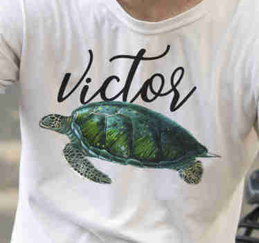T-shirt tortue avec prénom - TenStickers