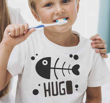 Fishbones funny Kids t-shirt - TenStickers