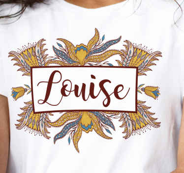 T-shirt personnalisé motif décoré de fleurs - TenStickers