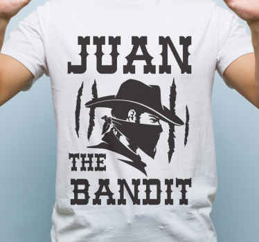 Camiseta de bandido cowboys con nombre  - TenVinilo
