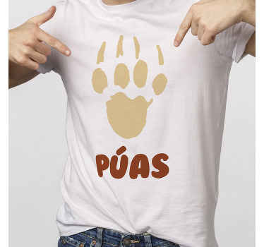 Kirpi ayak izi t-shirt - TenStickers