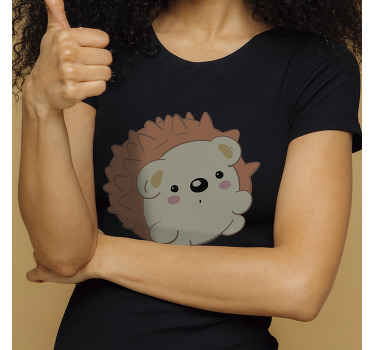 Baby brown hedgehog t-shirt - TenStickers