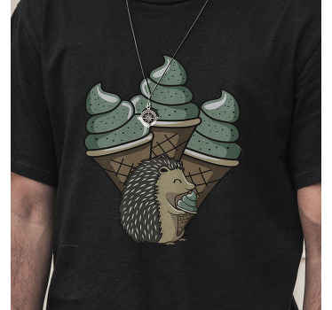 T-shirt Hérisson et glaces - TenStickers