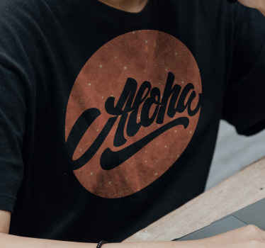 Aloha seashell galaxy custom t-shirt - TenStickers