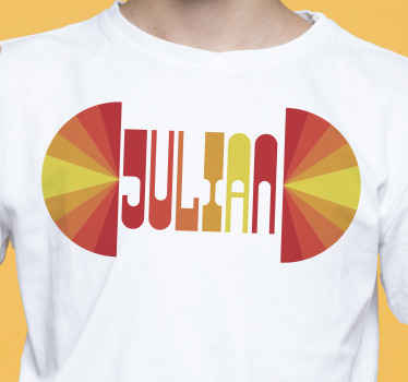 Camiseta con nombre sol vintage - TenVinilo