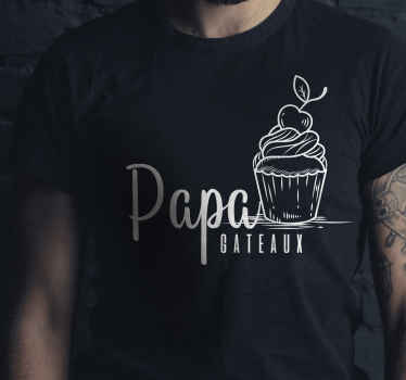 Tee shirt fete des peres Papa-gâteau - TenStickers