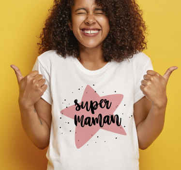 Tee shirt fete des meres Vraie super maman - TenStickers