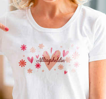 Muttertag T Shirt Herzen inspirierend - TenStickers
