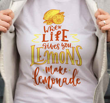 Camiseta frase si la vida te da limones - TenVinilo
