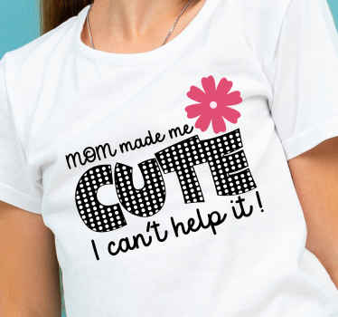 티셔츠 아가 엄마가 만든 귀여운 디자인 - TenStickers