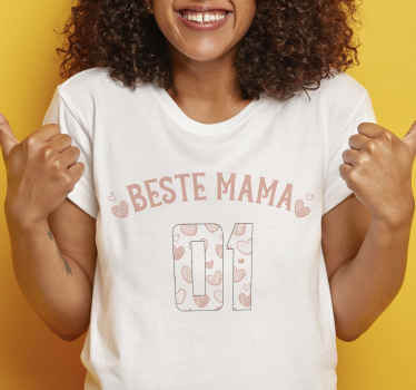 Muttertag T Shirt Beste mama-text - TenStickers