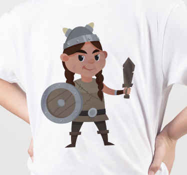 Viking Drawing Kids t-shirt - TenStickers