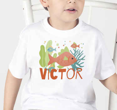 Camiseta bebé Nombre de coral de dibujos animados - TenVinilo