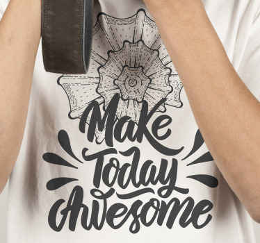 Marškiniai padaryk šiandien nuostabią - „Tenstickers“