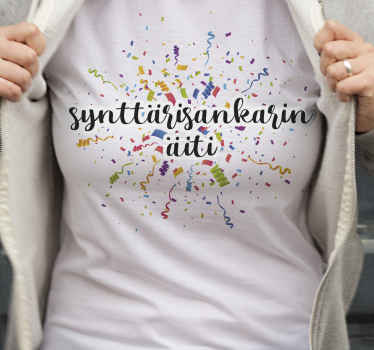 Syntymäpäivän äiti äiti tytär tpaita - Tenstickers