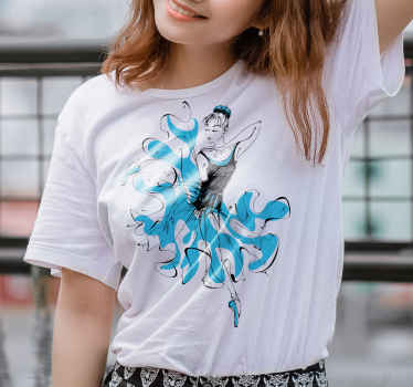 Hermosa bailarina camiseta personalizada - TenVinilo