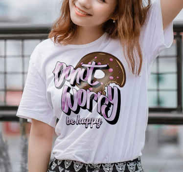 Moderní tričko s textem na koblihu - TenStickers