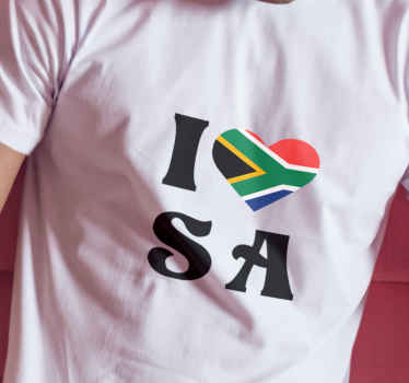 I love South Africa custom t-shirt - TenStickers