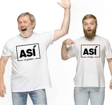 Camisetas padre e hijo este padre este hijo - TenVinilo