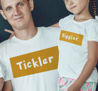 Tickler and Giggler Father and son shirt - TenStickers