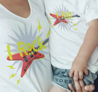 Rock and Roll Father and son shirt - TenStickers